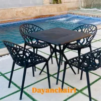 ست میز گرد و صندلی باغی آریا پلاست|میز و صندلی غذاخوری|اسلامشهر, زرافشان|دیوار