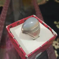 انگشتر عقیق کبود اشکی