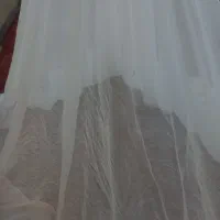 پرده رو دری ۲متر ارتفاع و ۲متر۳۰عرض و پشه بند حیاط|پرده، رانر، رومیزی|قم, علی آباد سعدگان|دیوار