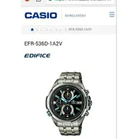 فروش ساعت اصلی کاسیو ژاپنی سری ادیفیس چراغدار