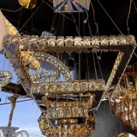 لوستر مربع کد ۵۰-۳۰-۱۵|لوستر و چراغ آویز|آفتاب, |دیوار