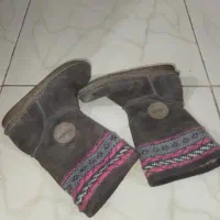 پوتین زنانه و بچه گانه چرم خارجی|کیف، کفش، کمربند|فیروزآباد (فارس), |دیوار