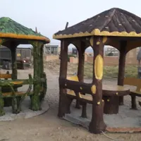 آلاچیق،طراحی و زیباسازی خانه باغ ویلا طرح چوب سنگ