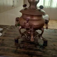 سماور برنجی ذغالی درجه یک  کلیکسیونی