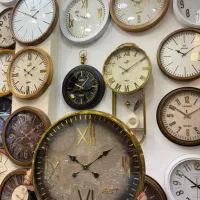 ساعت دیواری پتینه جدیدفلزی ابکاری ضمانت رنگ موتور|ساعت دیواری و تزئینی|مشهد, کوشش|دیوار