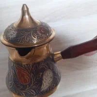 قهوه جوش، دله عربی جنس برنجی عتیقه|قوری، کتری، قهوه‌ساز دستی|اصفهان, بیدآباد|دیوار