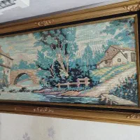 تابلو فرش پنج تن آل عبا و دوتا تابلو گوبلن