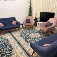 مبل ۷ نفره همراه ناهار خوری ۶ نفره ست