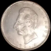 5 سوکرز اکوادور سال 1944 که 72 % نقره خالص
