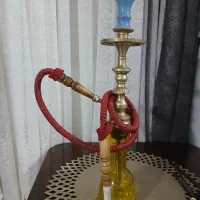 قلیون برنجی اصل سنگین جنس خوب خیلی تمیز .