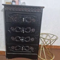 فروش تخت دو نفره همراه دراور   و میز آرایش و تشک