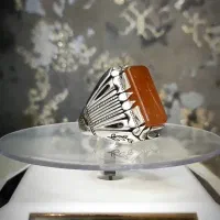 انگشتر تمام دستساز نقره مردانه ویژه روزمردوروز پدر