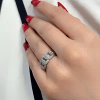 انگشتر نقره کارتیه بدون حساسیت مستقیم از نقره سازی|بدلیجات|تبریز, |دیوار