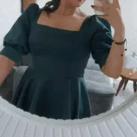 لباس عروسکی کوتاه دخترانه سایز ۴۰