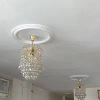 جفت لوستر جنس فلزی سه شاخه