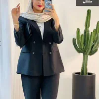 مانتو شلوار کتی دیپلمات رنگ سرمه ای نوعه نو|لباس|اصفهان, وحید|دیوار