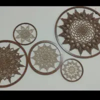 تابلو دیوارکوب ماندالا ۵عددی باهم فقط۱۹۰۰