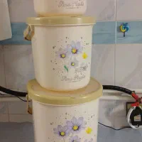 سطل جای برنج و قند وچای|ظروف نگهدارنده، پلاستیکی، یکبارمصرف|روانسر, |دیوار