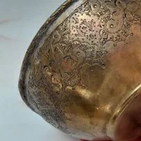 کاسه برنجی قلم‌زنی پرشالی