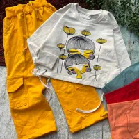 ست کراپ شلوار فینگردار گالری پوشاک مهراب