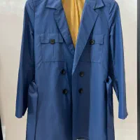 مانتو بارونی سرمه ایی