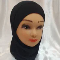 مقنعه حجاب با سری ساتن