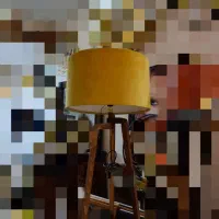 چراغ خواب یا آباژور پایه عصایی ،، شید مخملی|چراغ خواب و آباژور|مشهد, حجاب (شهرک غرب)|دیوار