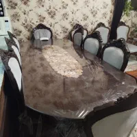 مبلمان ۹ نفره و ناهار خوری ۸ نفره چوب گردو