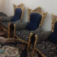 مبل سورمه ای ۹نفره|مبلمان خانگی و میز عسلی|قم, انصار‌الحسین|دیوار