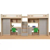 ست تخت (دو طبقه) کمد میز تحریر دو قلو