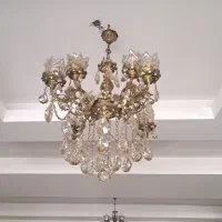 ۲عددلوستر برنز|لوستر و چراغ آویز|قزوین, |دیوار