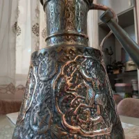 بزرگترین مشربه عتیقه باقلم کاری کم نظیر۱۰۰ساله