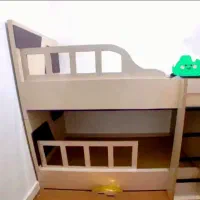 تخت ملامینه پاک چوب (دو طبقه) سالم
