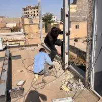 جوشکاری خورده کاری اسکلت سقف شیبدار وغیره