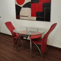 میز غذاخوری همراه ۲ صندلی