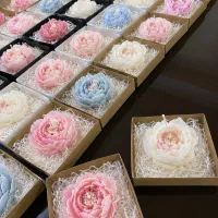 شمع با جعبه پینترستی کادویی باکس بگ