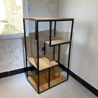 فروش فوری (شکار) قفسه/کتابخانه/دکور چوب و فلز