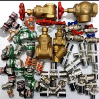 شیرالات ‌اتصالات پنج لایه برنجی و گالوانیزه استیل