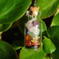 جار شیشه سنگ طبیعی هفت چاکرا|بدلیجات|قم, هفت تیر|دیوار