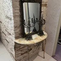 آیینه و شمعدان برنج