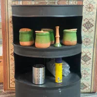 میز کار حفره دار طرح بشکه