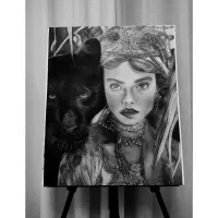 طرحی سیاه قلم