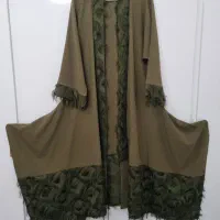 مانتو مجلسی شیک مدل طاووس سبز صدری|لباس|مشهد, توس (بلوار توس)|دیوار