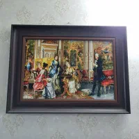 تابلو فرش ماشینی خیلی زیبا با قاب تمام چوب