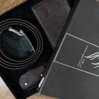 ست کیف و کمربند و جاکلیدی ان بی کو چرم