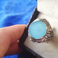 انگشترنیمه دساز باعقیق ناب