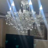 ۲ عدد لوستر ۶ شاخه بسیار تمیز و سالم|لوستر و چراغ آویز|تبریز, |دیوار
