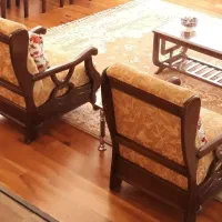 مبلمان ۷ نفره چوب گردو