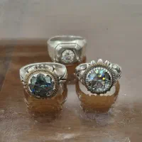 انگشتر مردانه الماس روسی(موزانایت)