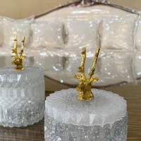 پلاک و قندان رزین